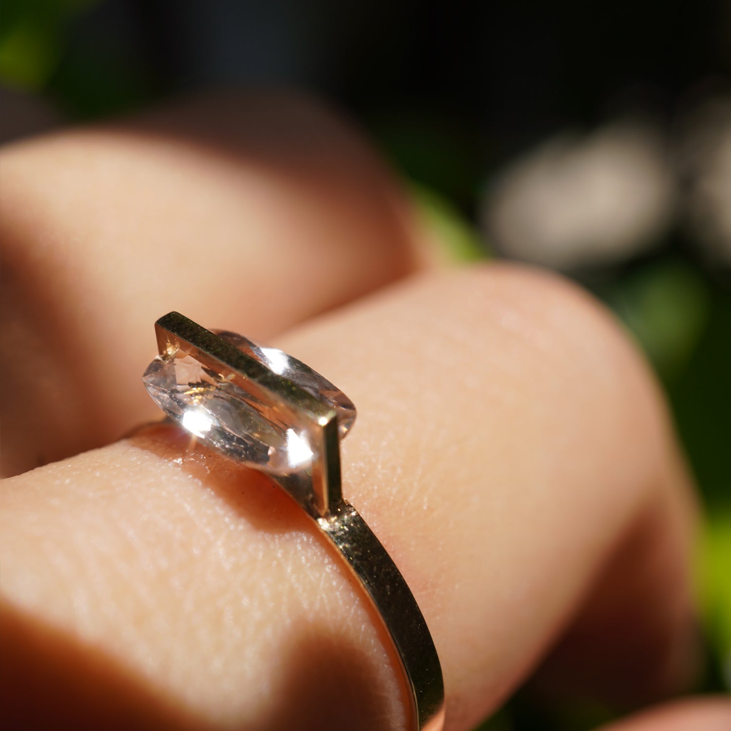 BAND RING MORGANITE#3843