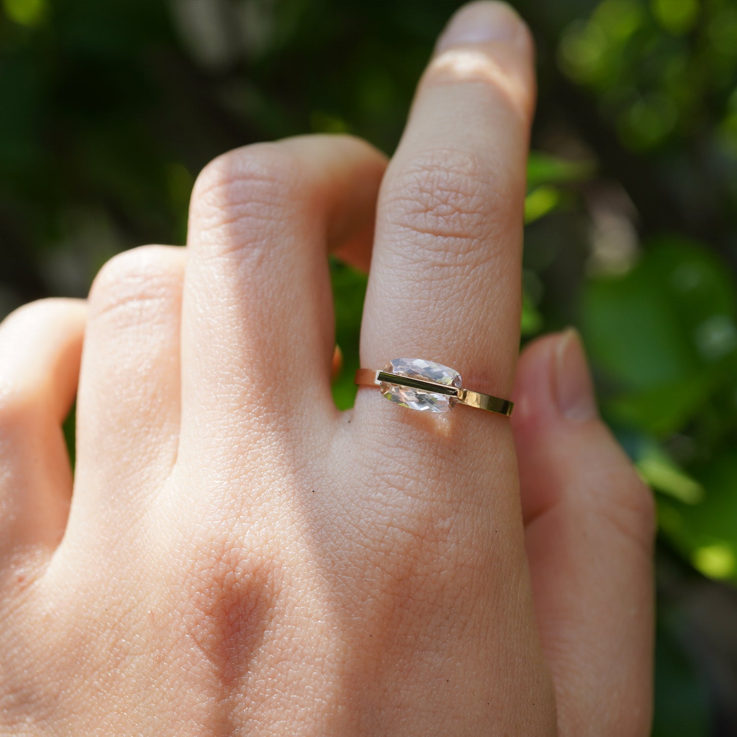 BAND RING MORGANITE#3843