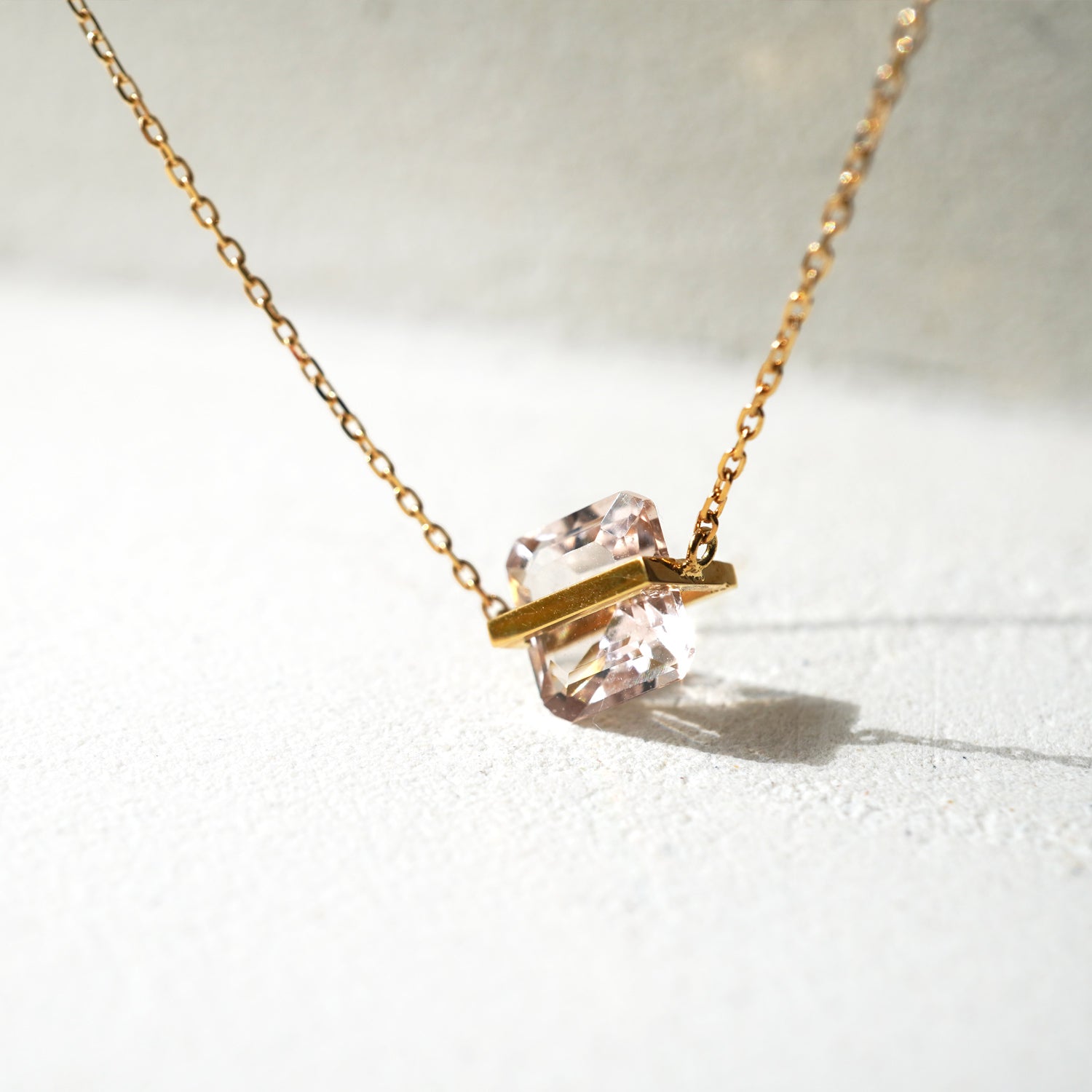 BAND NECKLACE MORGANITE#2459