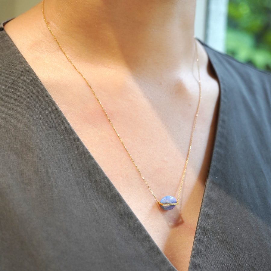 BAND NECKLACE BLACK OPAL #3354