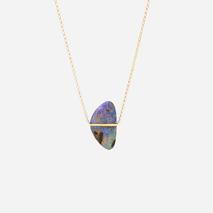 BAND NECKLACE BOULDER OPAL #4002