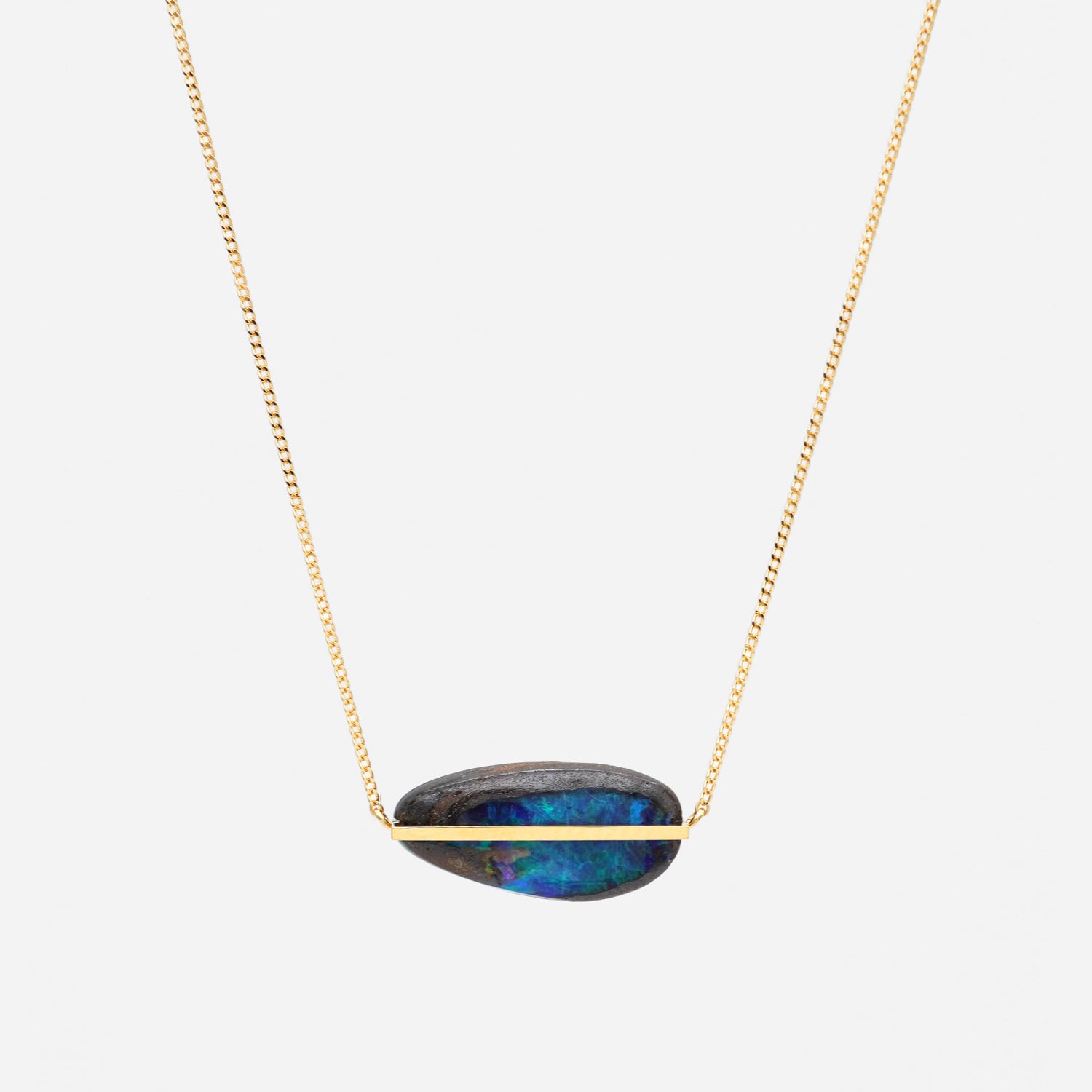 BAND NECKLACE BOUDER OPAL #3757