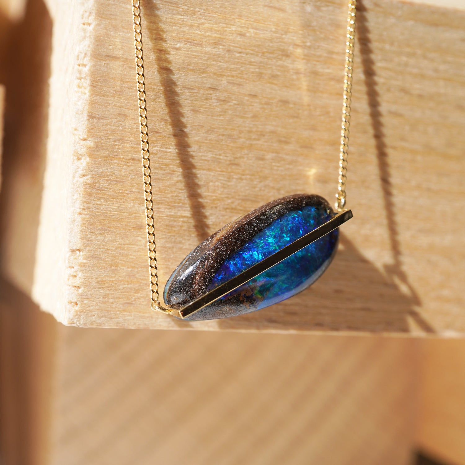 BAND NECKLACE BOUDER OPAL #3757
