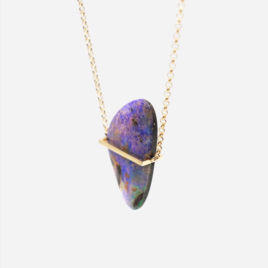 BAND NECKLACE BOULDER OPAL #4002