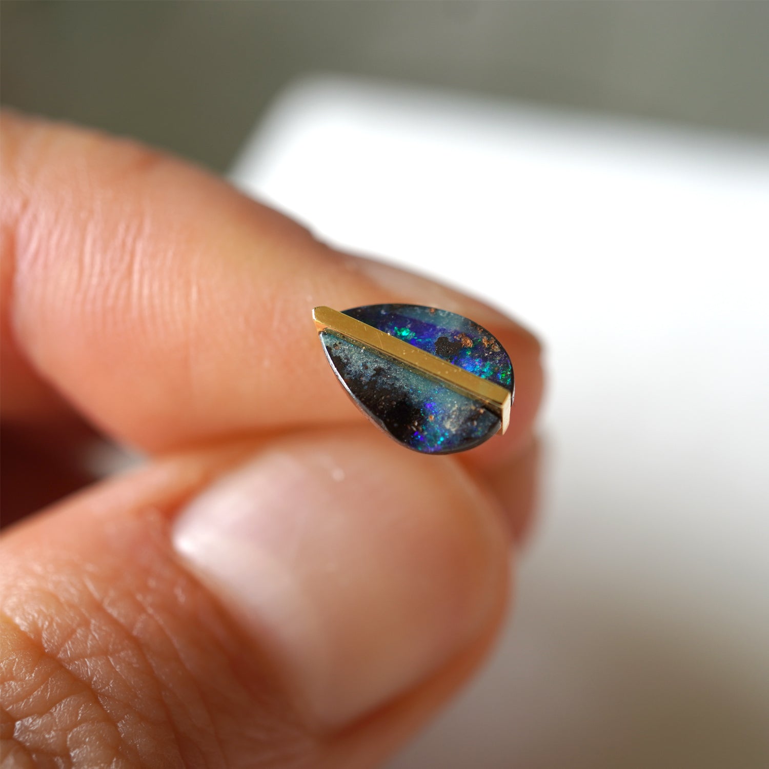 BAND EARRING BOULDERT OPAL #3360