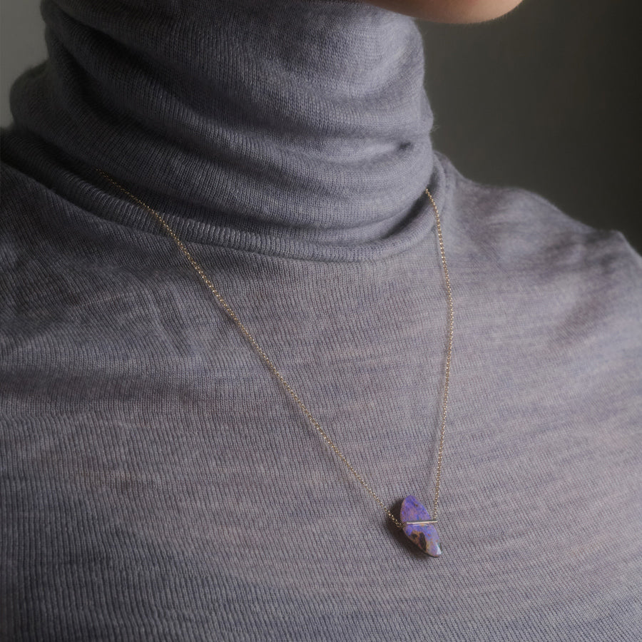 BAND NECKLACE BOULDER OPAL #4002