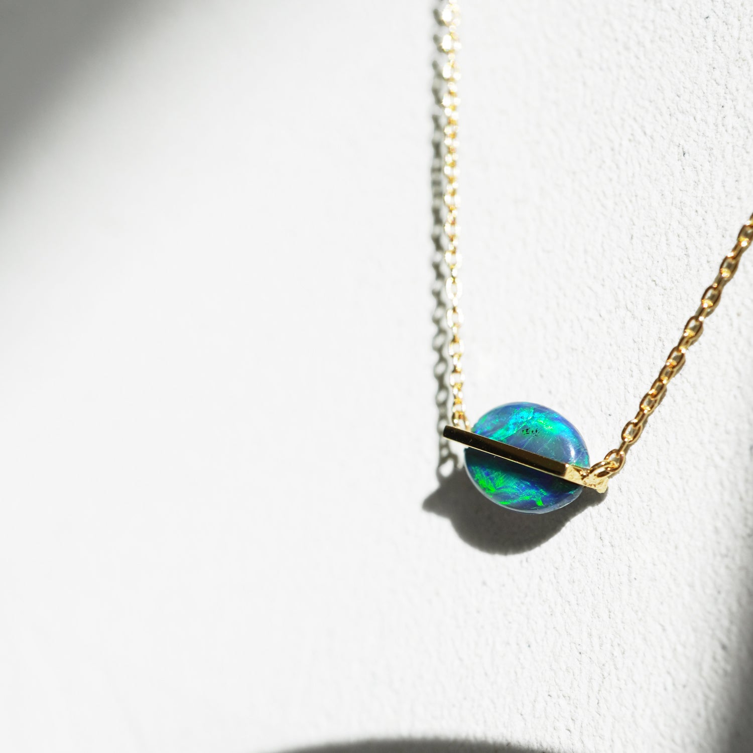 BAND NECKLACE BLACK OPAL #3211