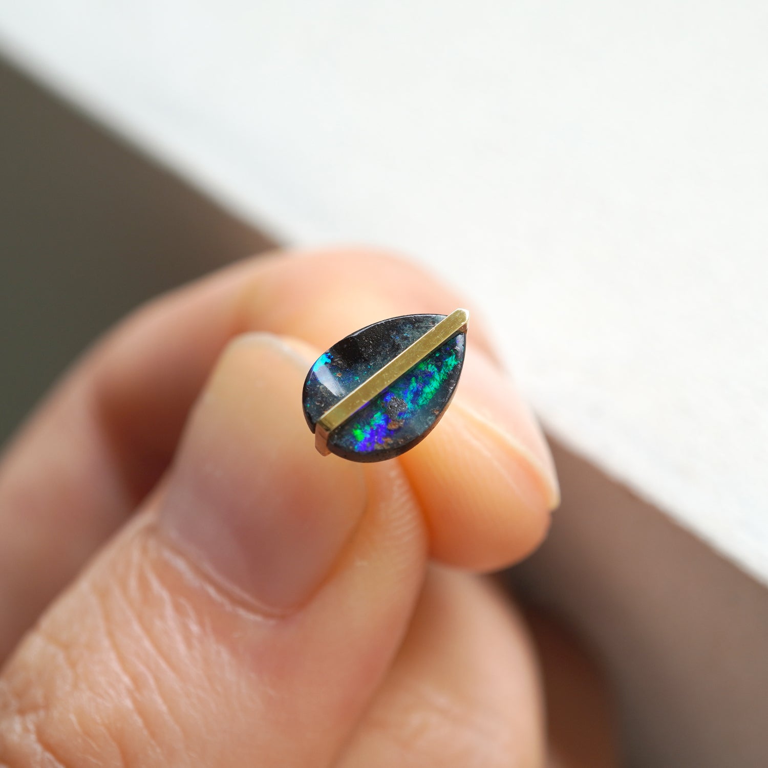 BAND EARRING BOULDERT OPAL #3360