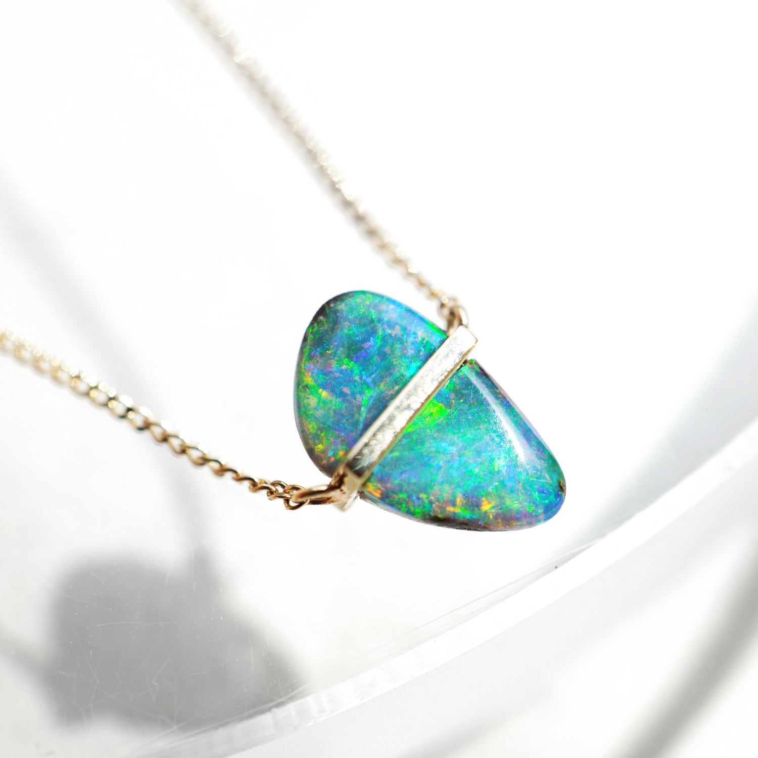 BAND NECKLACE BOULDER OPAL #3074