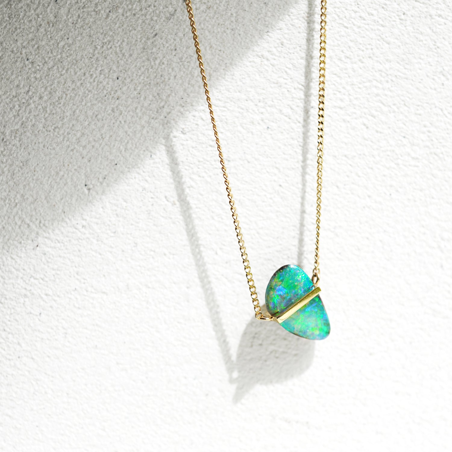 BAND NECKLACE BOULDER OPAL #3074