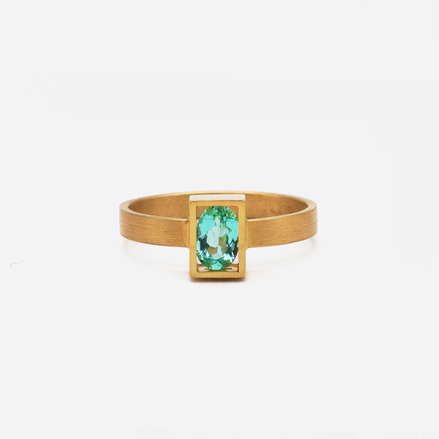 POSITION RING PARAIBA TOURMALINE 0.43ct #3304