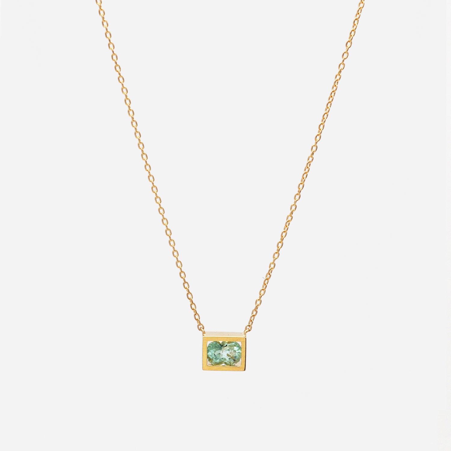 POSITION NECKLACE PARAIBA TOURMALINE0.34ct #4055