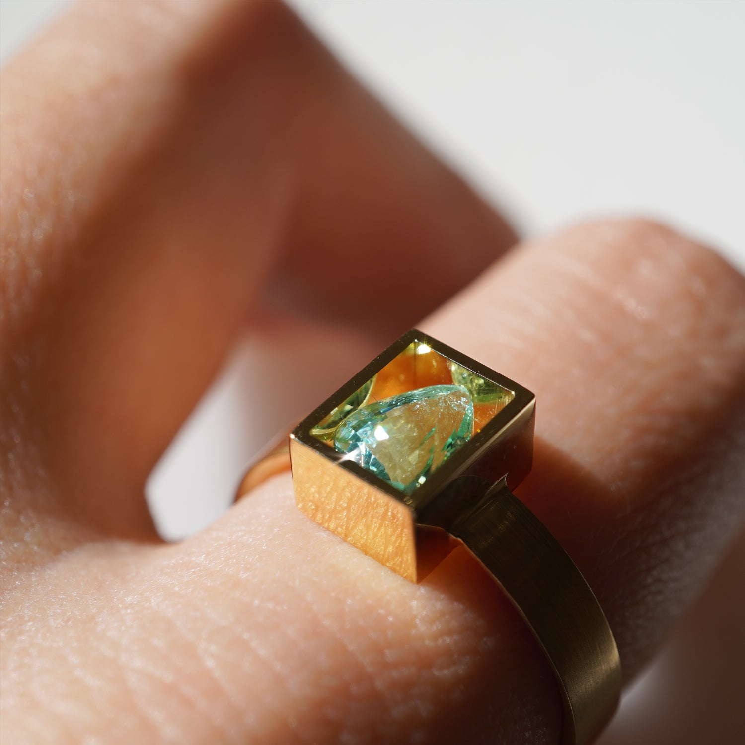 POSITION RING PARAIBA TOURMALINE #3739
