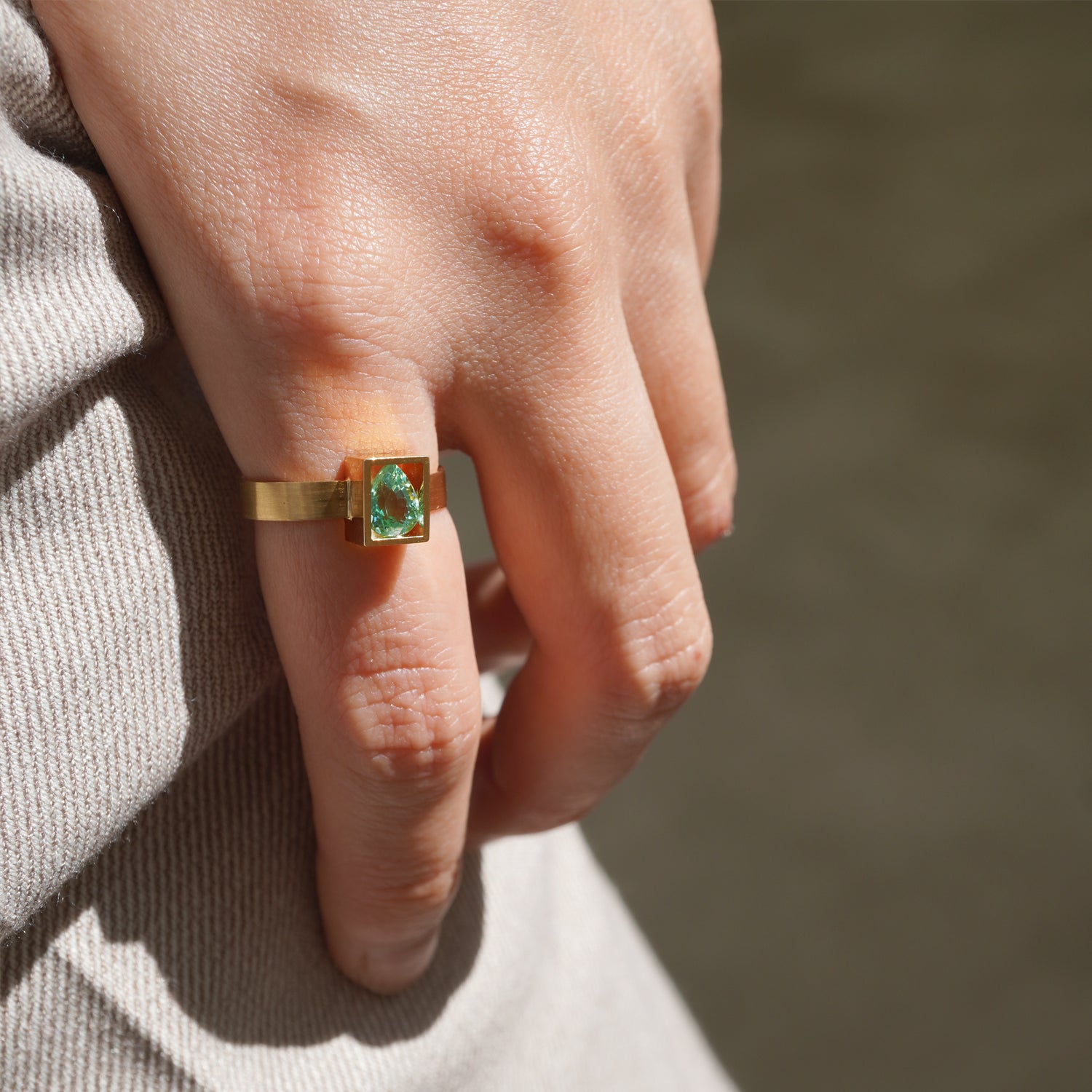 POSITION RING PARAIBA TOURMALINE #3739