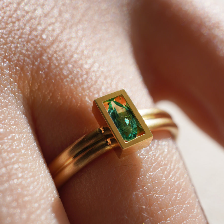 POSITION RING PARAIBA TOURMALINE #3708