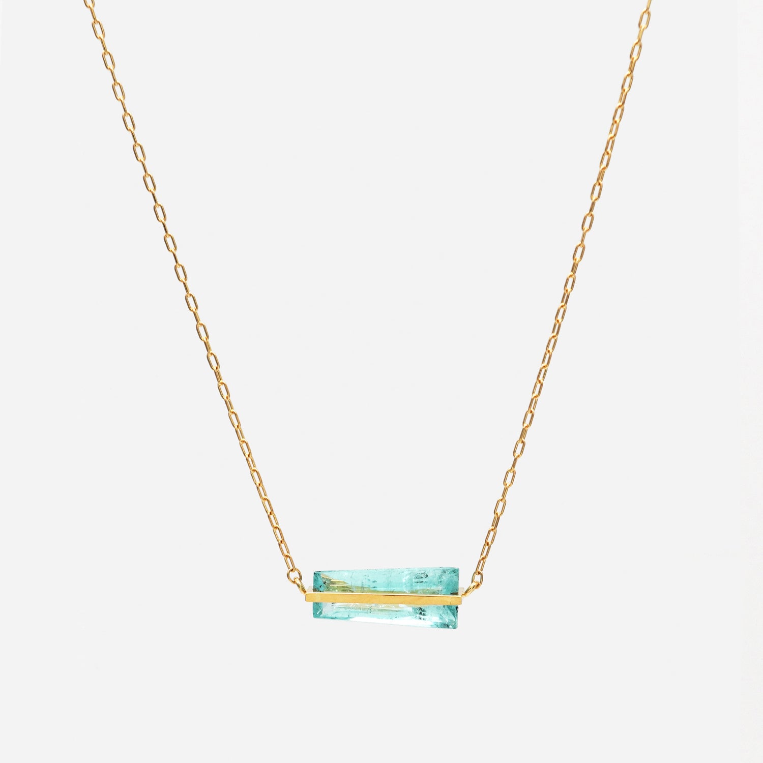 BAND NECKLACE PARAIBA TOURMALINE #3758