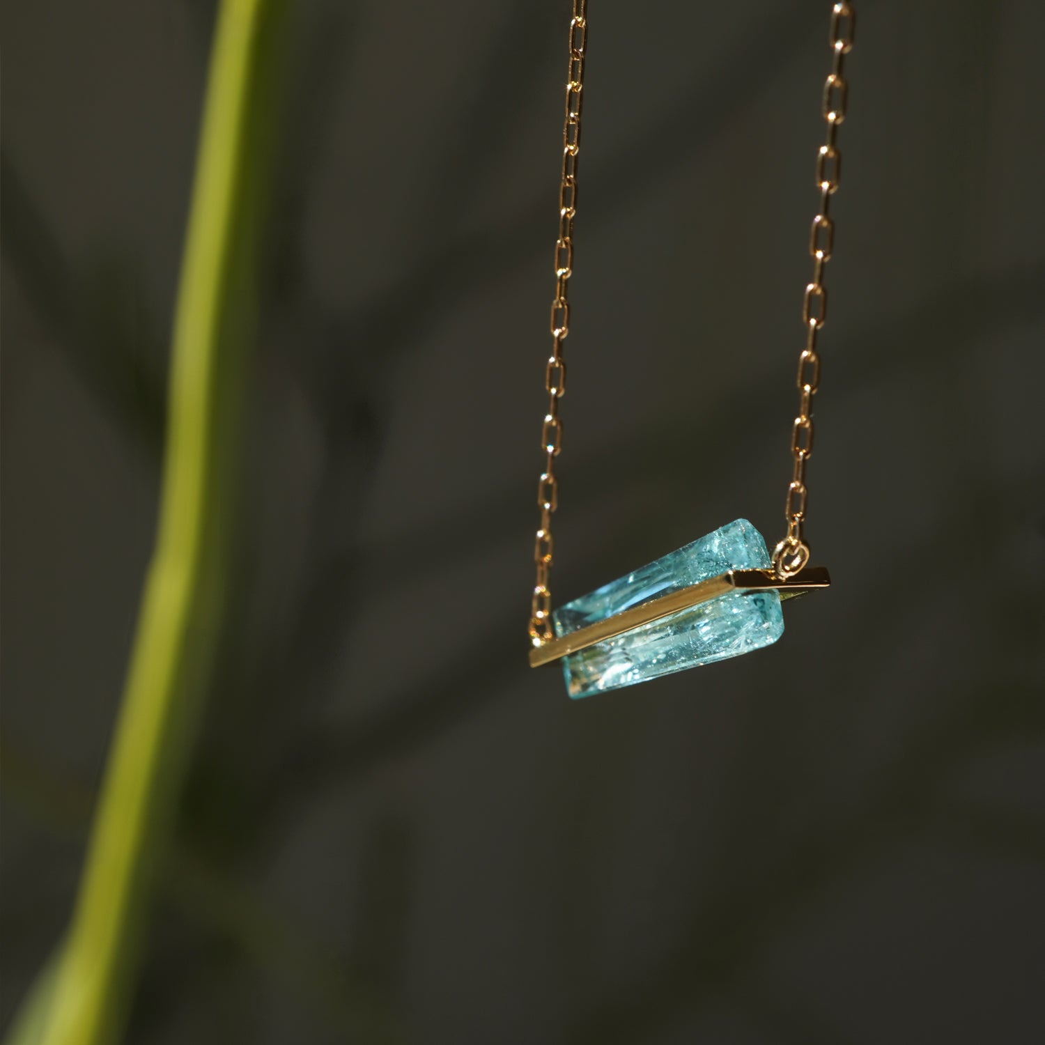 BAND NECKLACE PARAIBA TOURMALINE #3758