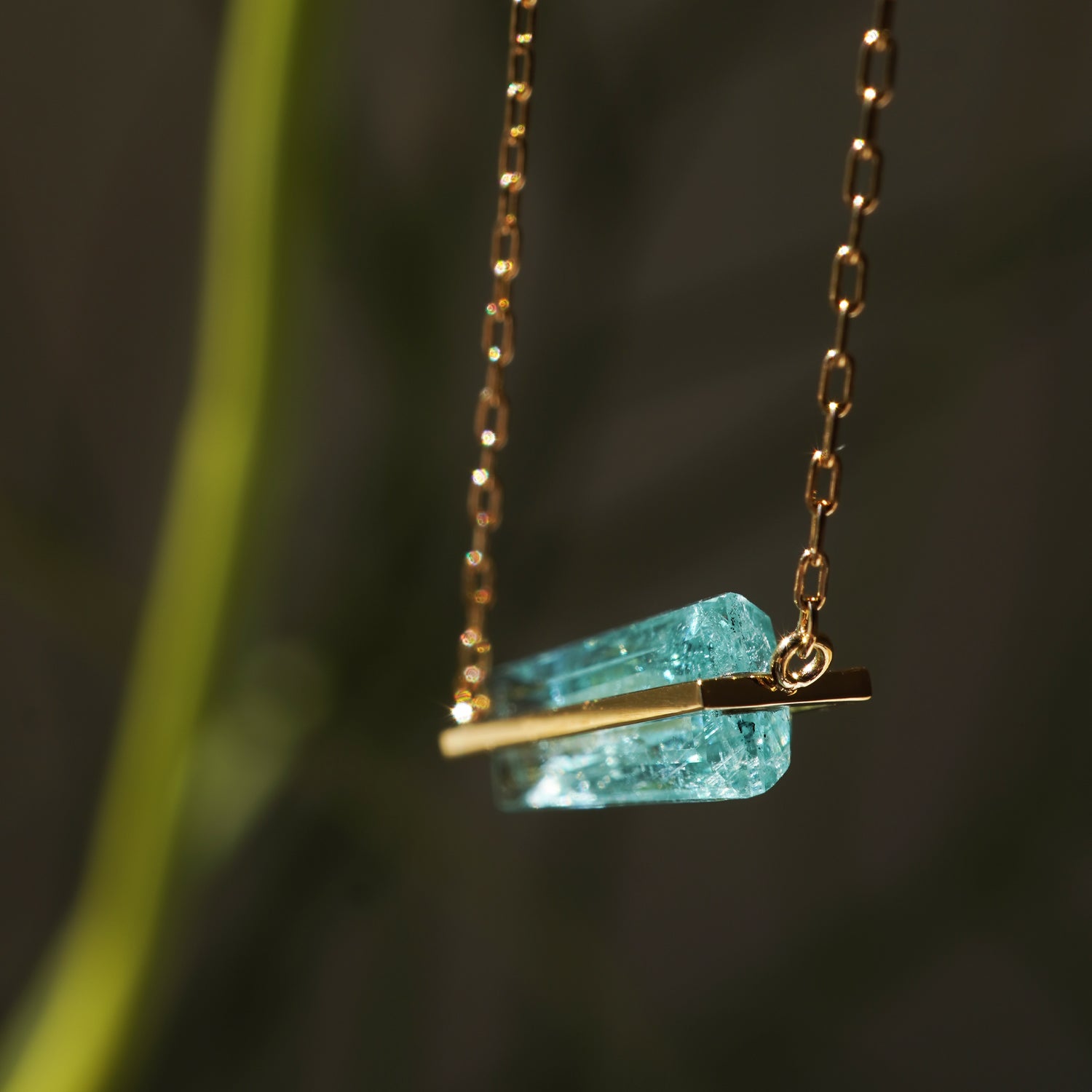 BAND NECKLACE PARAIBA TOURMALINE #3758