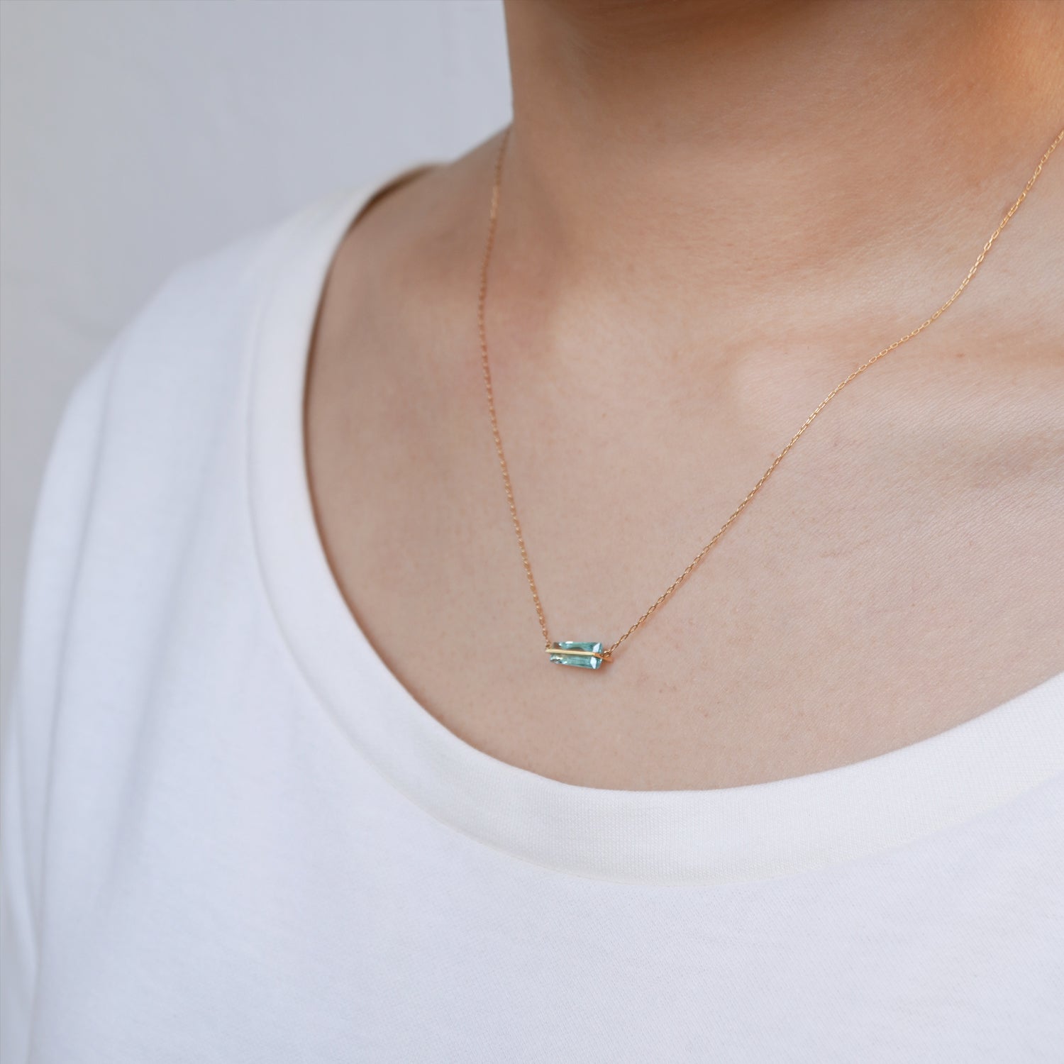 BAND NECKLACE PARAIBA TOURMALINE #3758