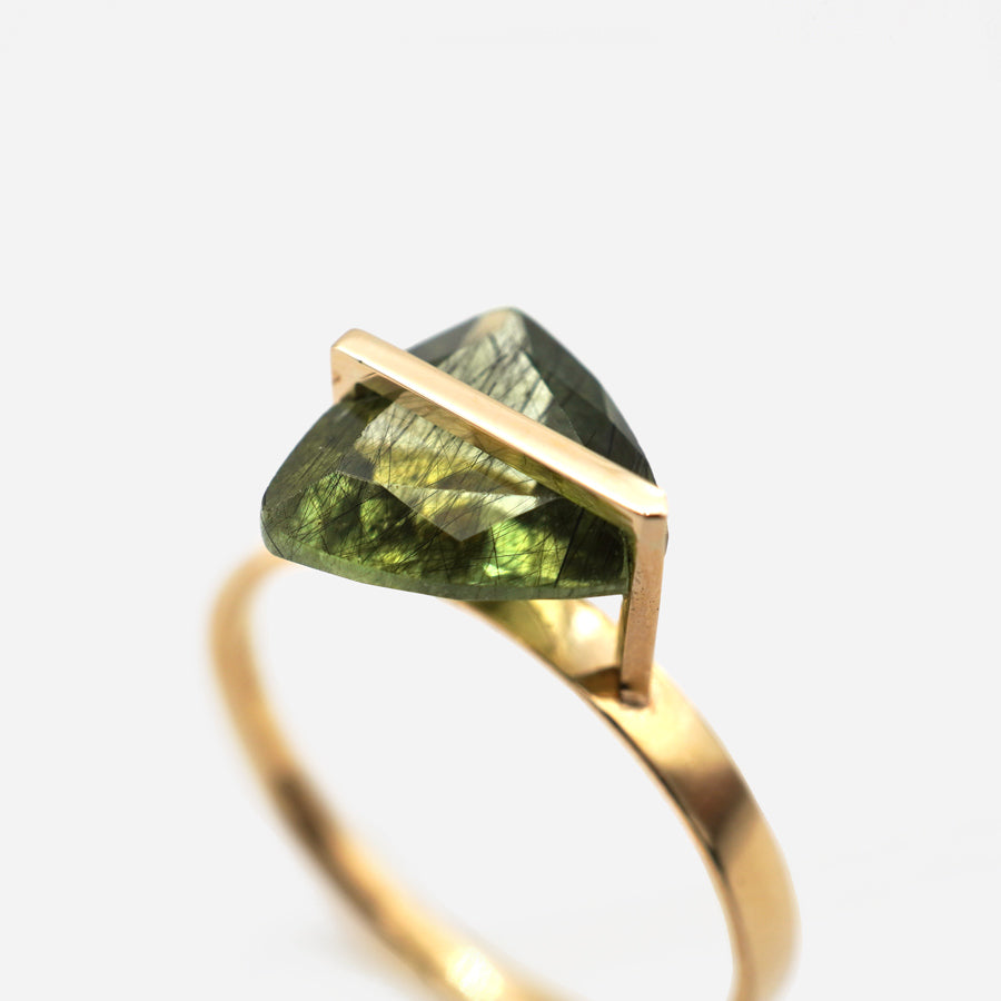 BAND RING RUTIL PERIDOT#3844