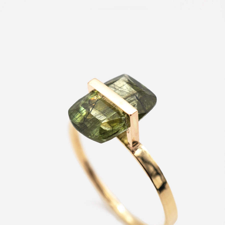 BAND RING RUTIL PERIDOT#3917