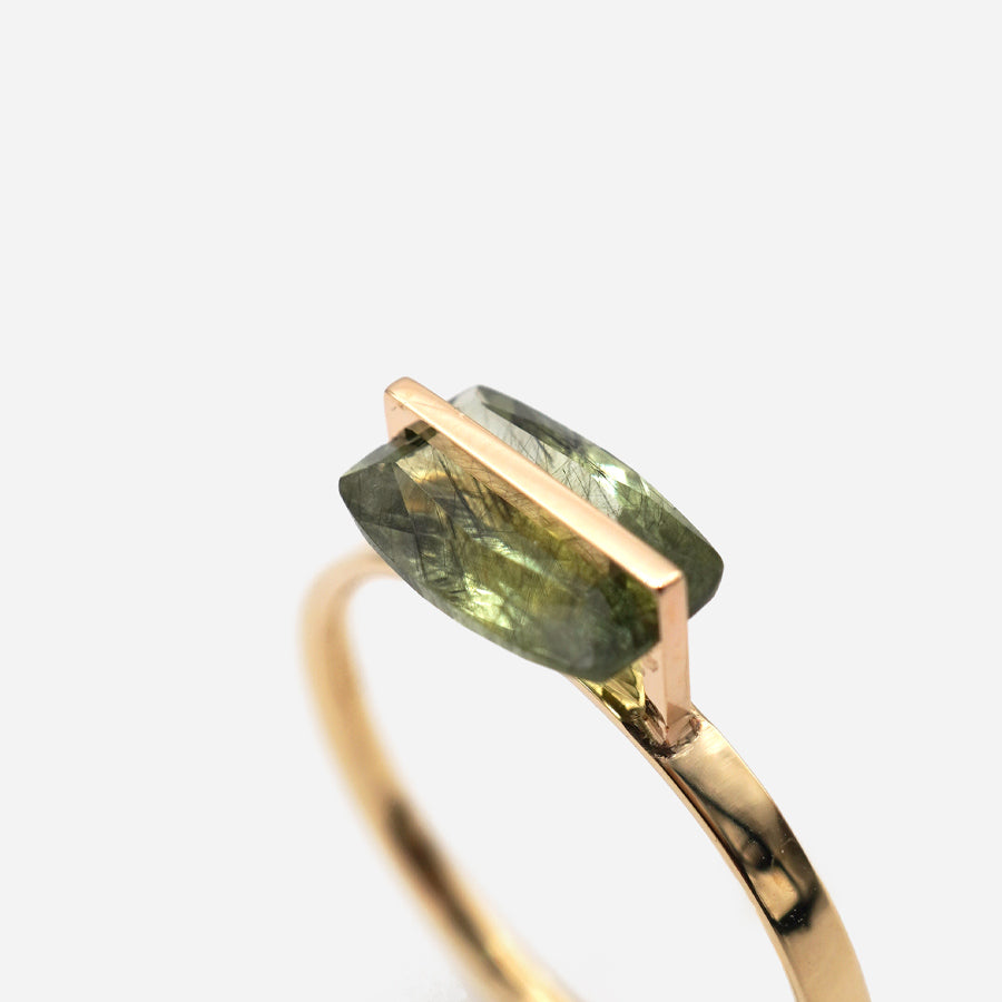 BAND RING RUTIL PERIDOT#3914