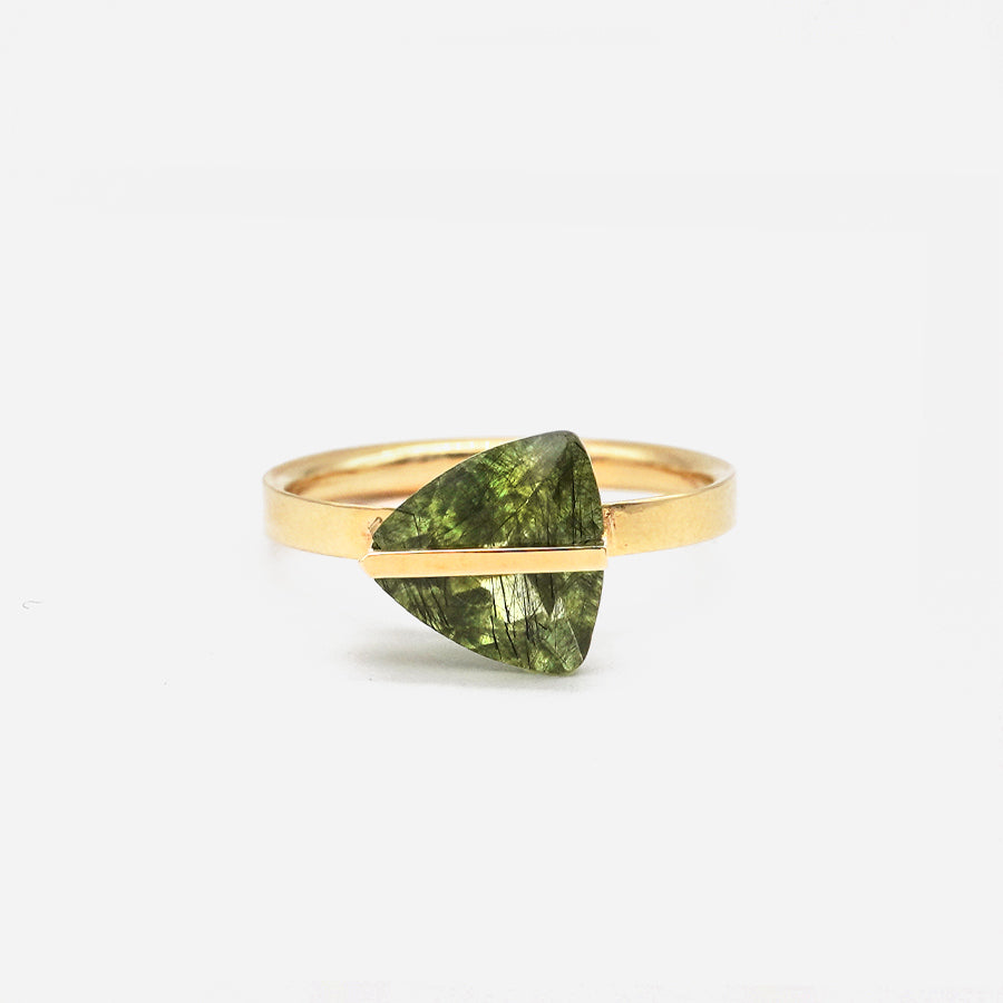BAND RING RUTIL PERIDOT#3844