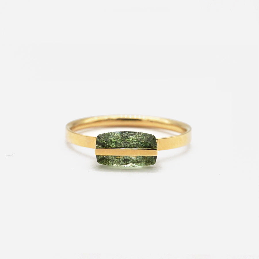 BAND RING RUTIL PERIDOT#3671