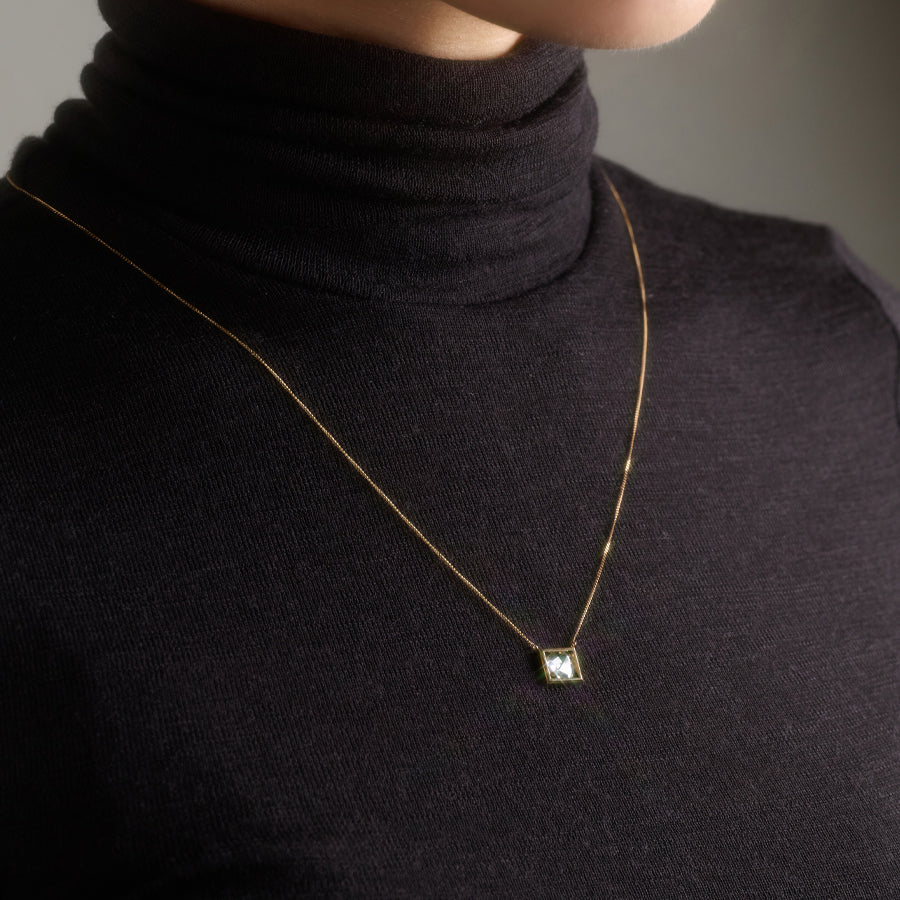 FRAME ROSECUT DIAMOND NECKLACE #3786