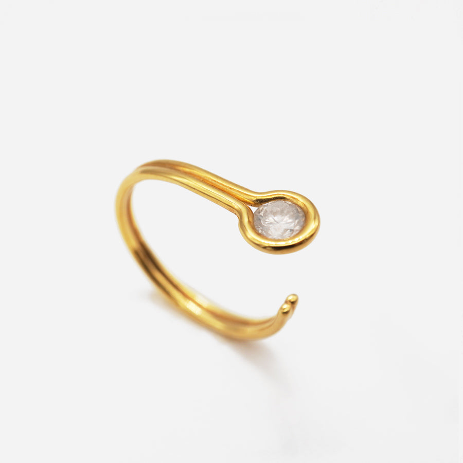 ROUND DIAMOND RING 4mm #1379