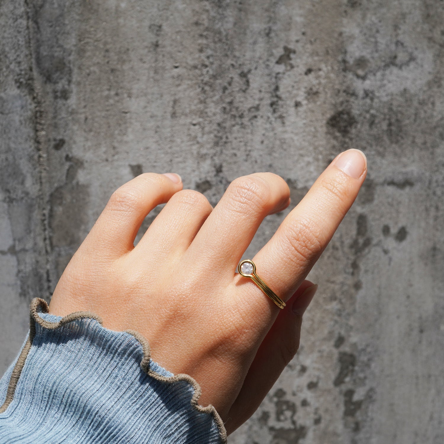 ROUND DIAMOND RING 4mm #1379