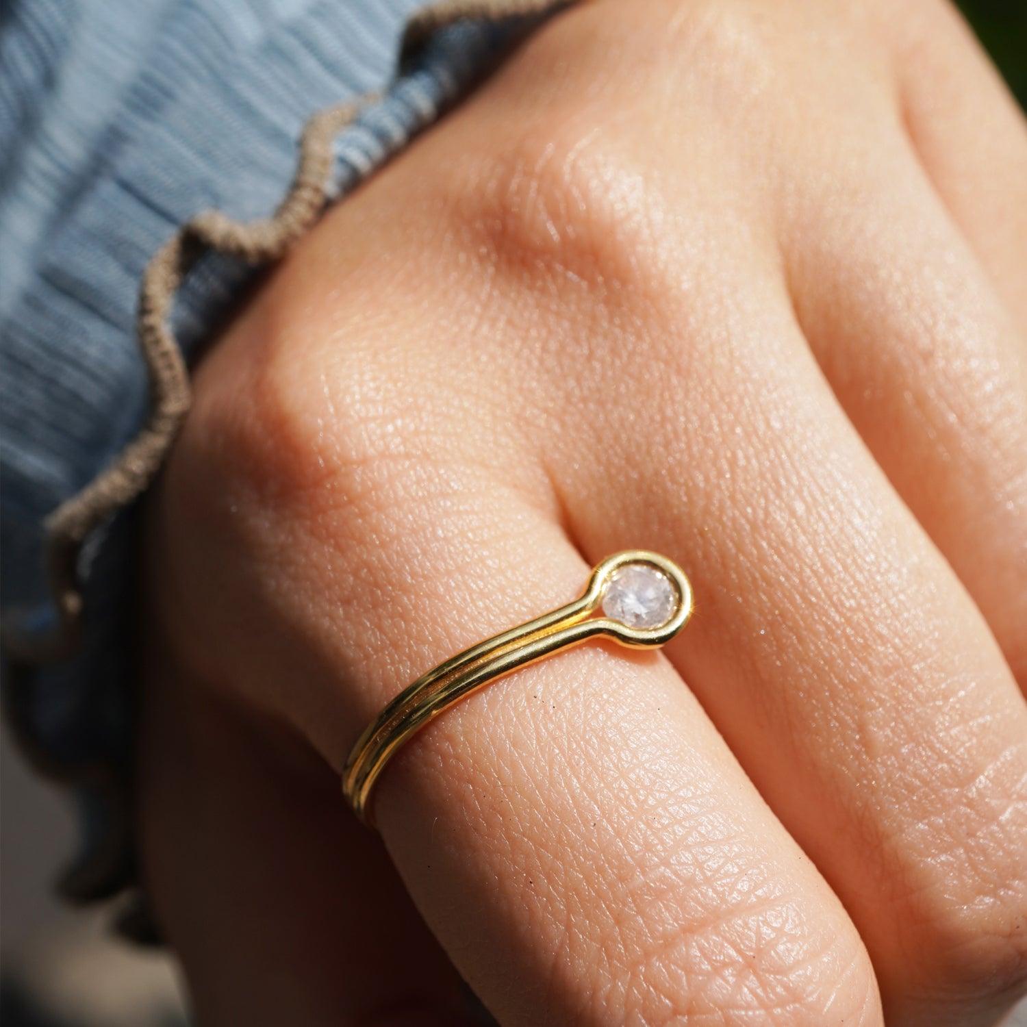 ROUND DIAMOND RING 4mm #1379