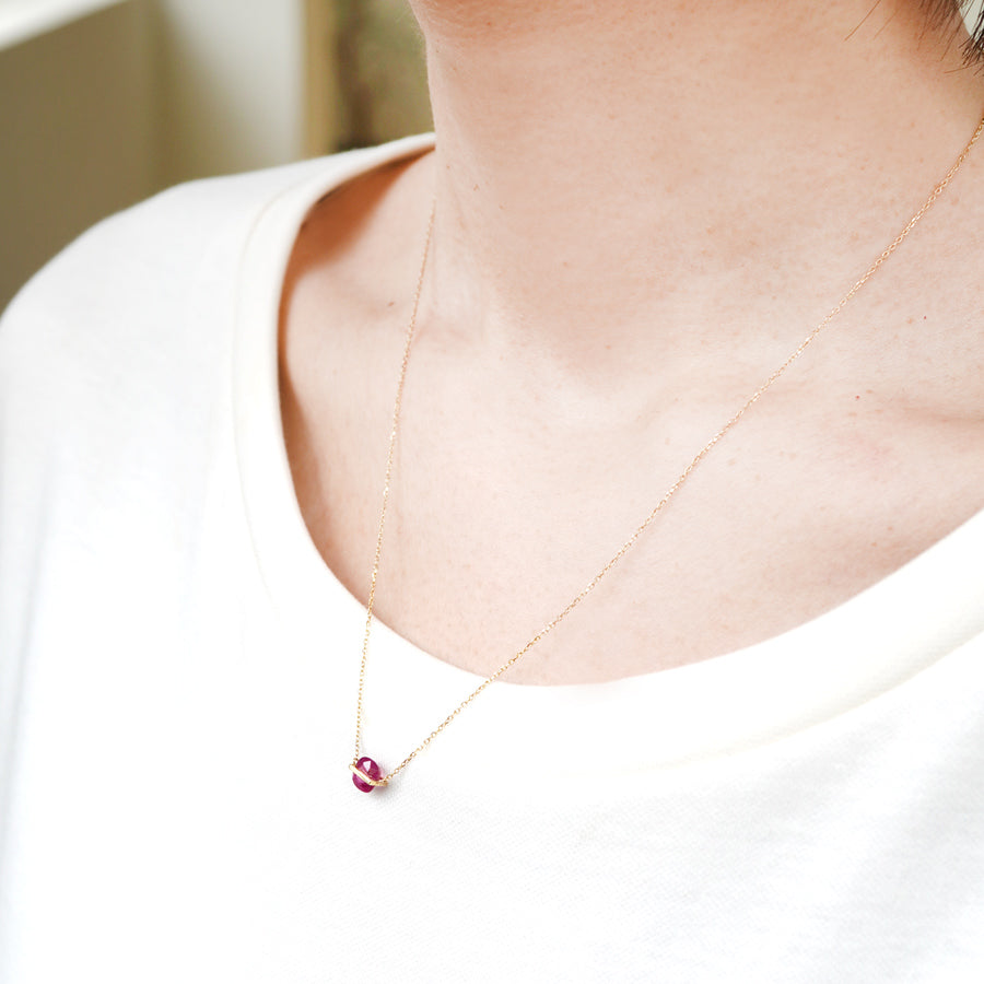 BAND NECKLACE RUBY #2601
