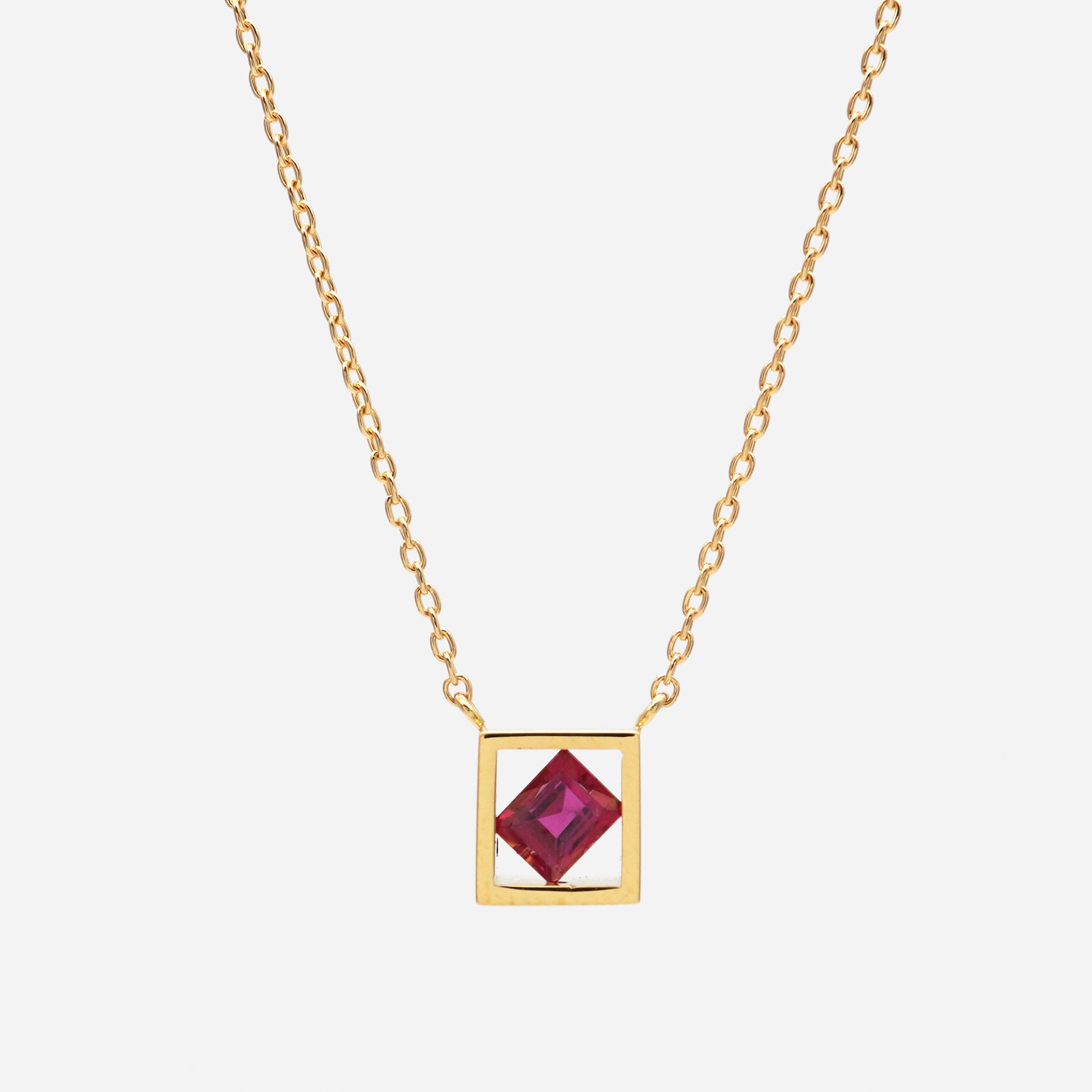 POSITION NECKLACE RUBY #3741