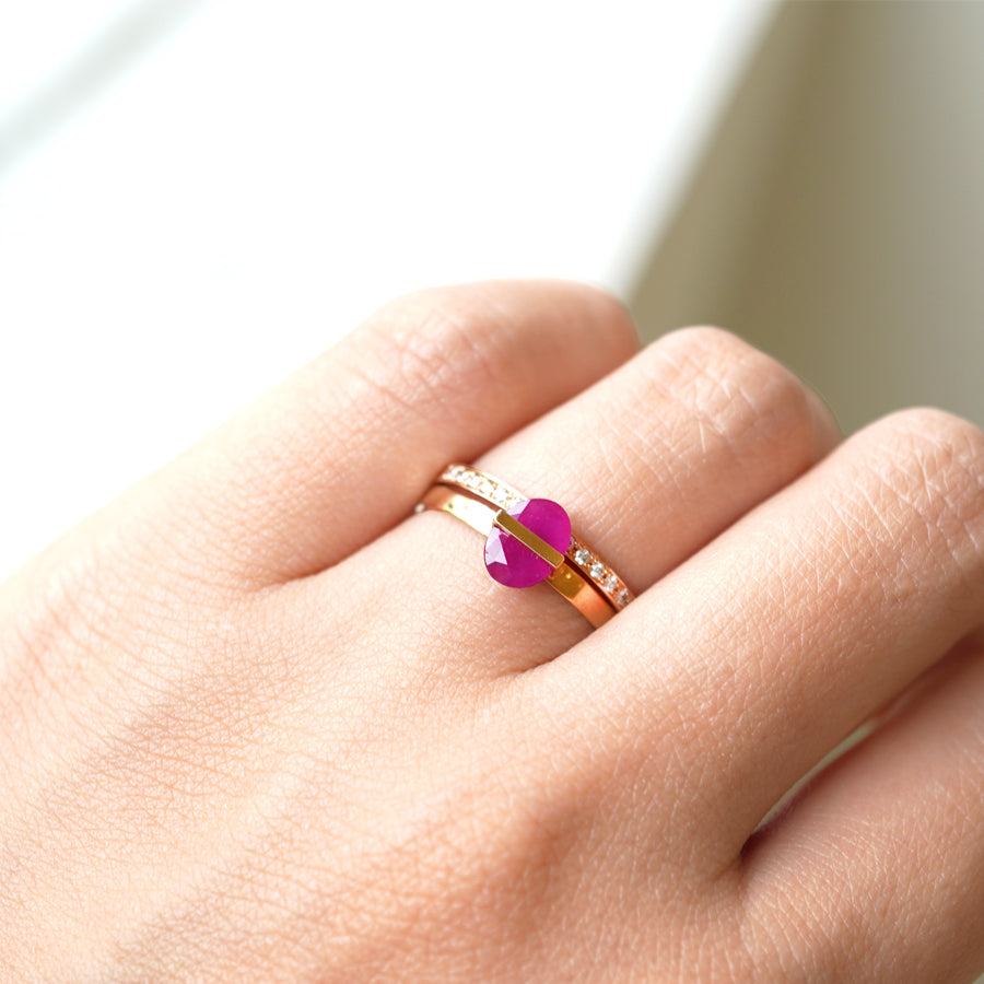 BAND RING RUBY #1645