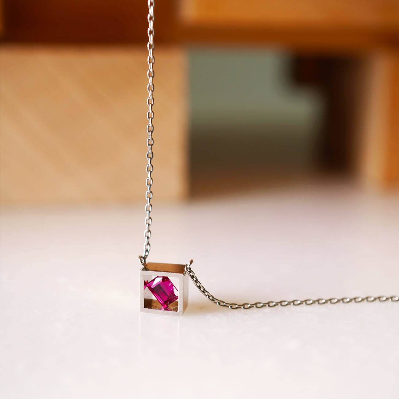POSITION NECKLACE RUBY #3740