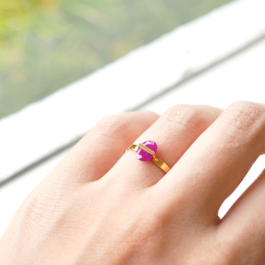 BAND RING RUBY #1645