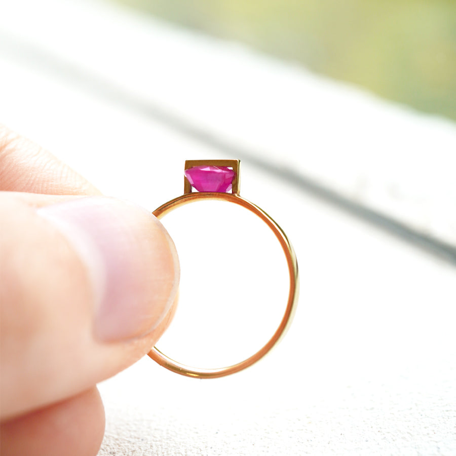 BAND RING RUBY #1645