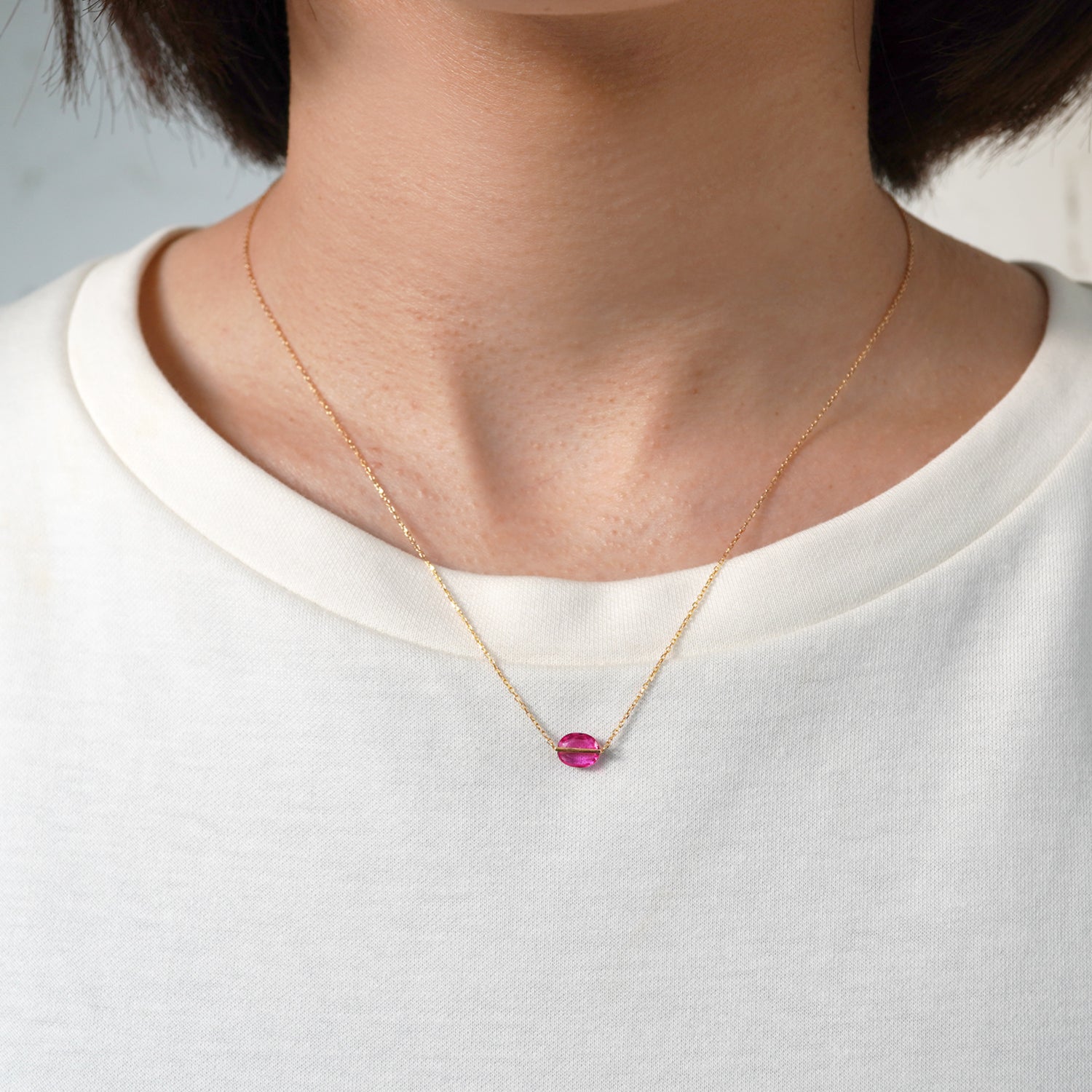 BAND NECKLACE RUBY #2137