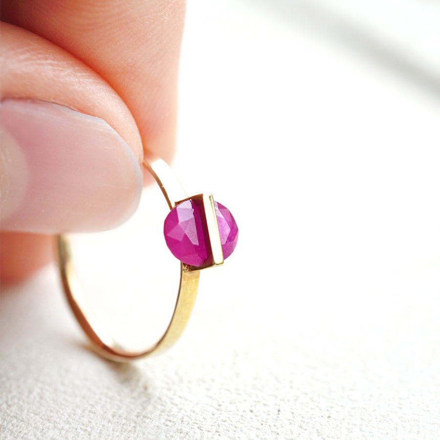 BAND RING RUBY #1645