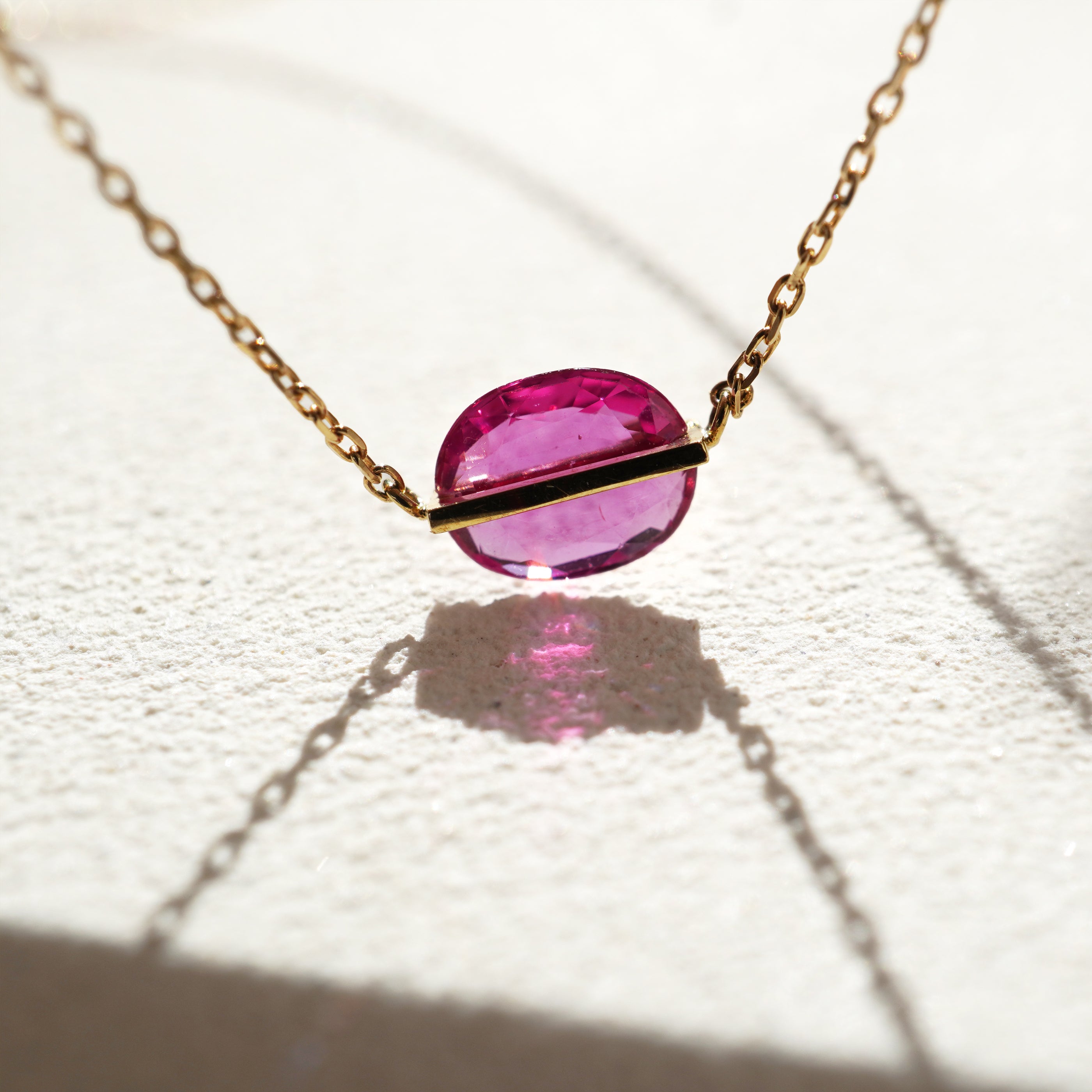 BAND NECKLACE RUBY #2137