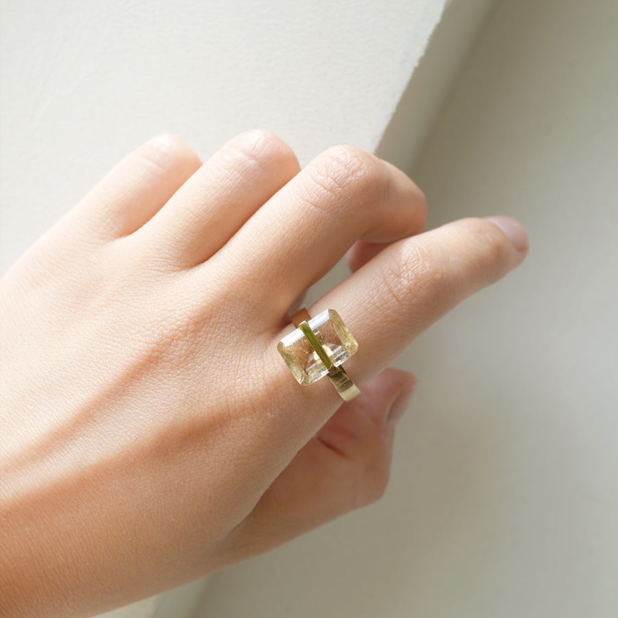 BAND RING RUTIL QUARTZ #3031