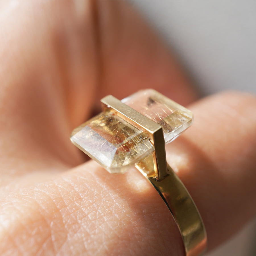 BAND RING RUTIL QUARTZ #3031