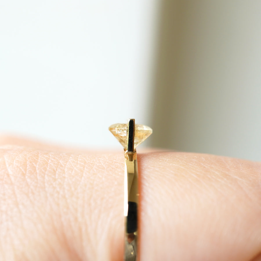 BAND RING RUTILELATED QUARTZ #2603