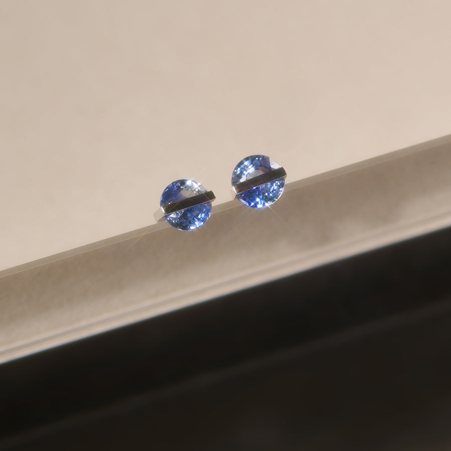BAND EARRINGS SAPPHIRE #4110