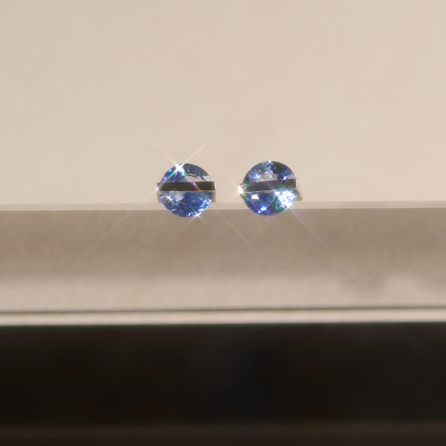 BAND EARRINGS SAPPHIRE #4110