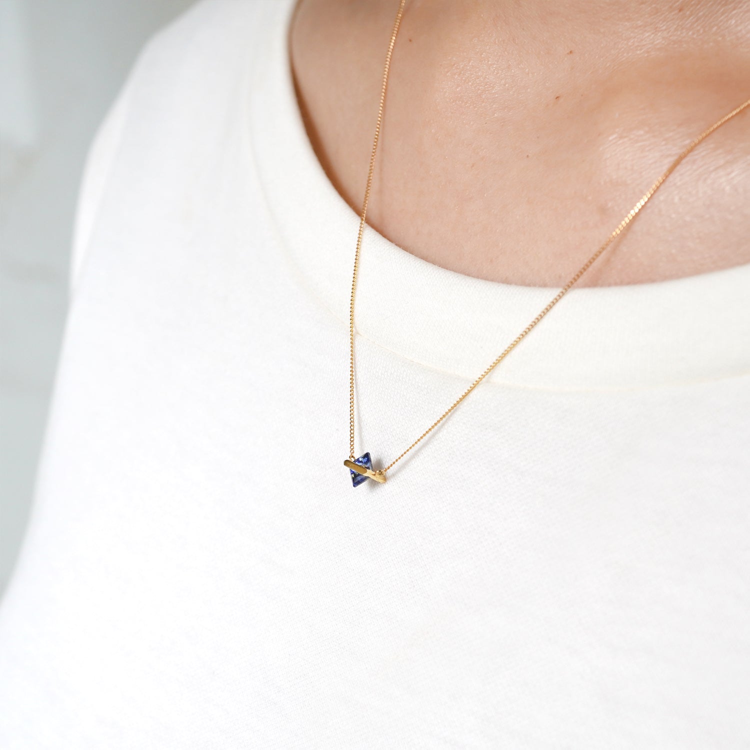 BAND NECKLACE SAPPHIRE #3041