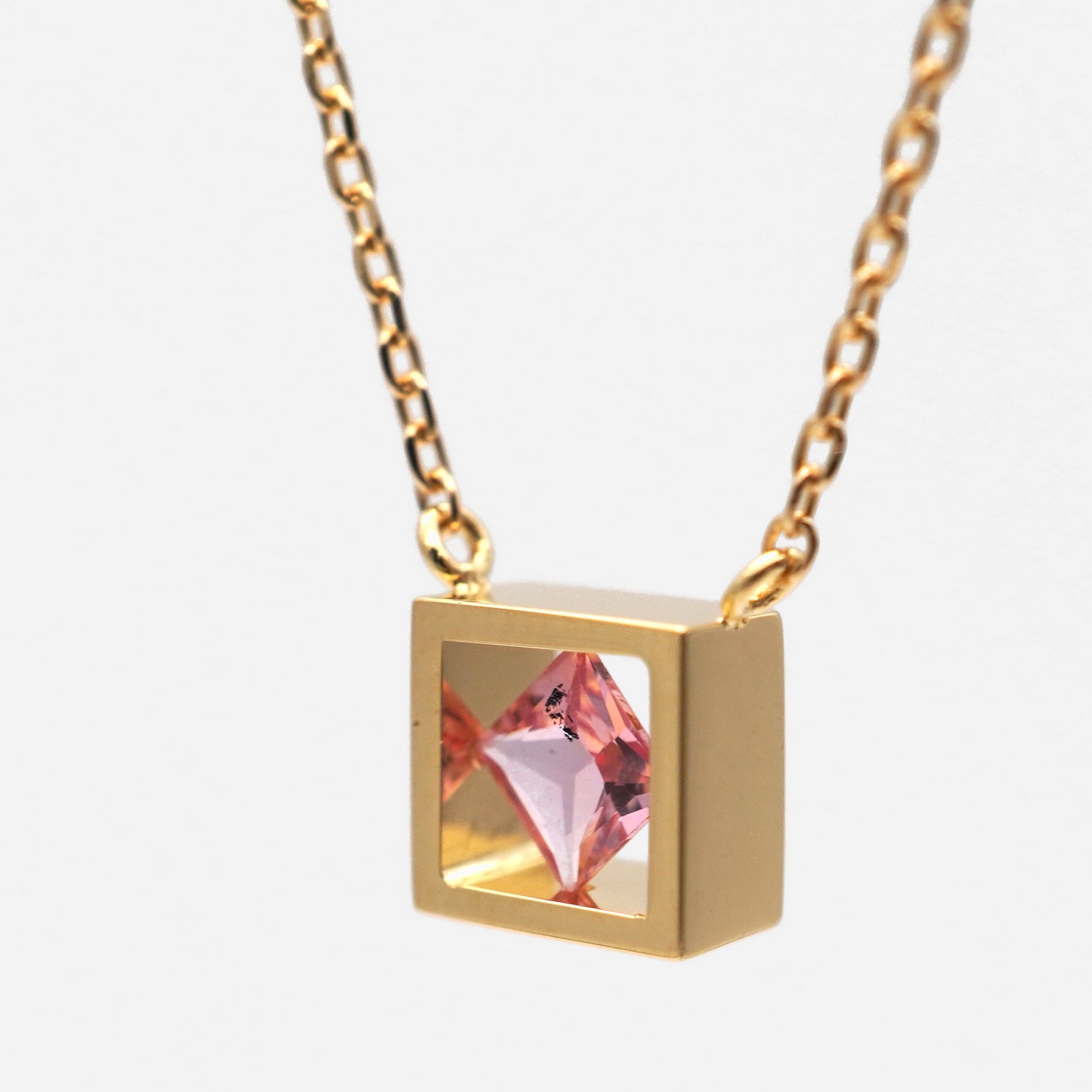 POSITION NECKLACE PADPARADSCHA SAPPHIRE #3742