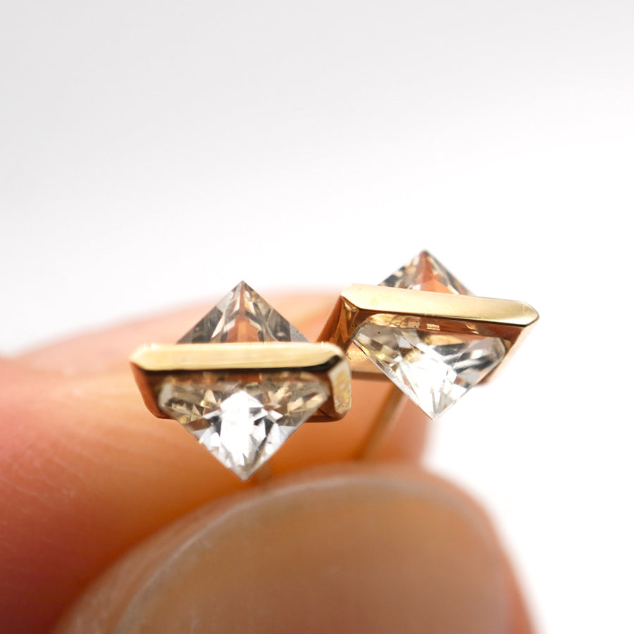 BAND EARRINGS SAPPHIRE #3953