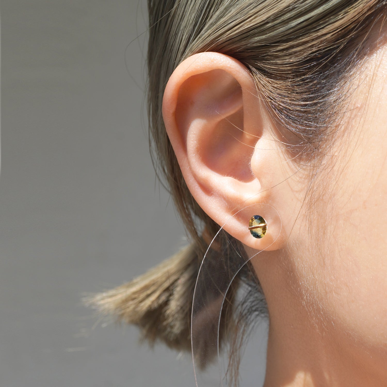 BAND EARRINGS SAPPHIRE #3829